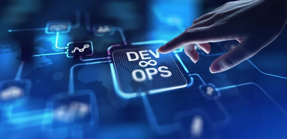 DevOps Development and Operations Integration for Efficient Delivery, project Stock Photos