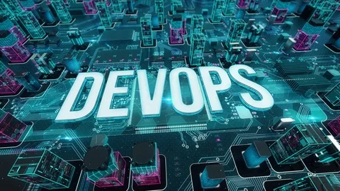 DevOps with digital technology concept Stock Footage 103396849