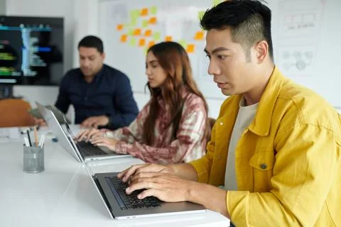 Devops Engineer Fixing Bugs Stock Photos