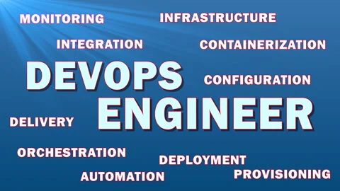 DevOps Engineer — A professional who bridges software development Stock Footage 309381971