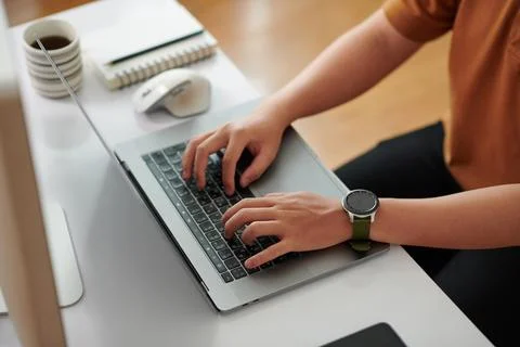 Devops Engineer Working on Laptop Stock Photos