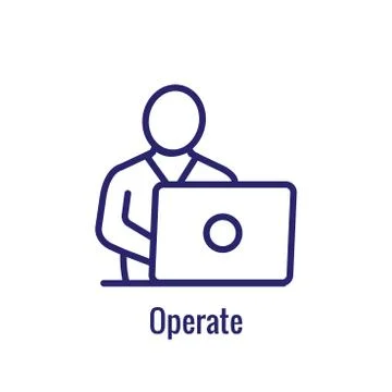 DevOps Icon - Dev Ops Icon Showing  aspect of the process Stock Illustration