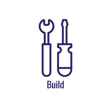 DevOps Icon - Dev Ops Icon Showing  aspect of the process Stock Illustration