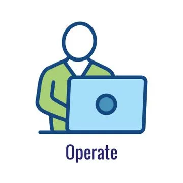 DevOps Icon - Dev Ops Icon Showing  aspect of the process Stock Illustration