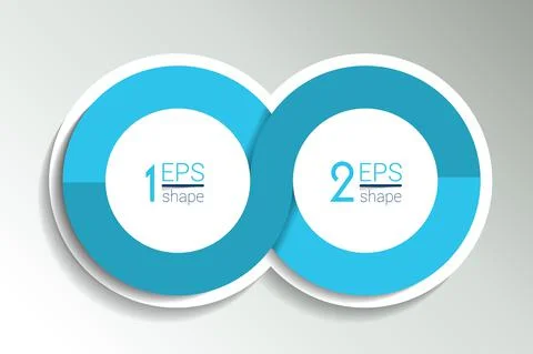 Devops, infinity infographic. 2 step options template, scheme, diagram, chart Stockillustratie