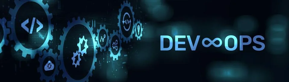 DevOps Integrating Development and Operations for Continuous Delivery on a Wi Stock Photos