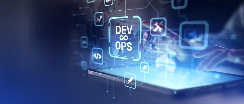 DevOps Integration and Continuous Delivery Automation in Modern Software Deve Stock Photos