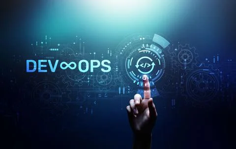 DevOps Methodology Development Operations agil programming technology concept Stock Photos