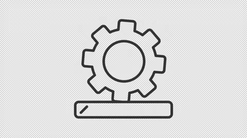 Devops outline animation set Stock Footage 344175222