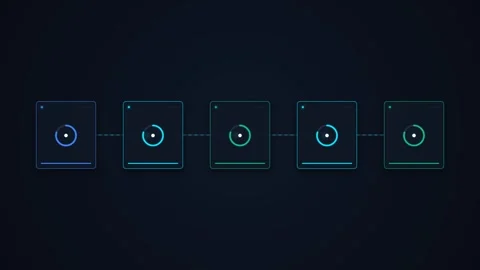 DevOps Pipeline Deployment Status Dashboard 스톡 동영상 345105300