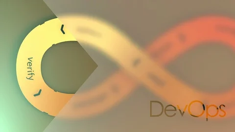 DevOps, software development flow. Video stock 104895717