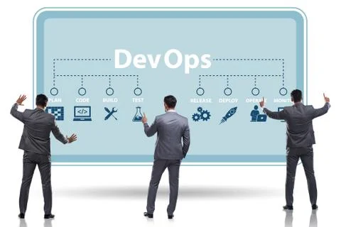 DevOps software development IT concept Stock Photos