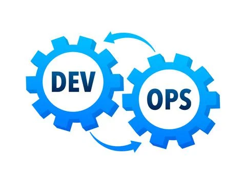 Devops software development methodology. Dev Ops Software. Vector stock Stock Illustration