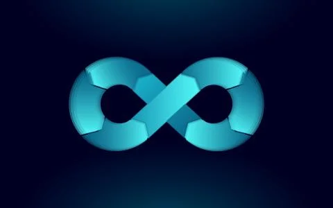 Devops software development operations infinity symbol. Programmer イラスト素材