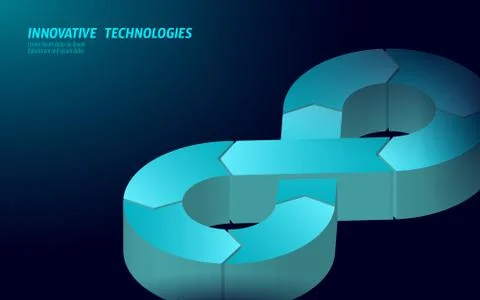 Devops software development operations infinity symbol. Programmer Stock Illustration