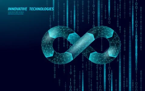 Devops software development operations infinity symbol. Programmer イラスト素材