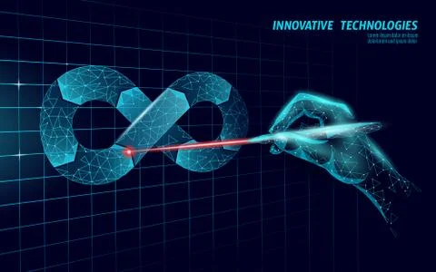 Devops software development operations infinity symbol. Programmer management Stock Illustration