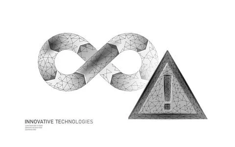 Devops software development operations infinity symbol. Programmer Stock Illustration