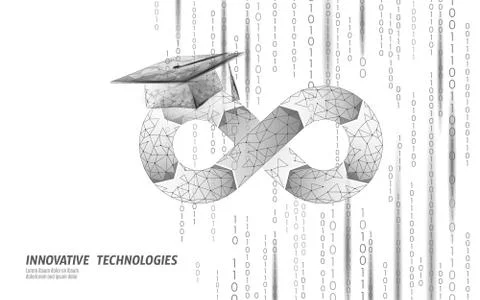 Devops software development operations online courses. Programmer administration Stock Illustration