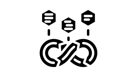 Devops software glyph icon animation Stock Footage 326743819