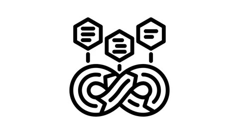 Devops software line icon animation Stock Footage 326761417