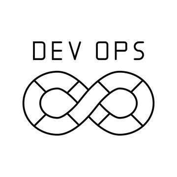 Devops software line icon vector illustration 库存插图