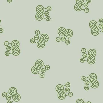 Devops software line vector seamless pattern Illustrazione stock