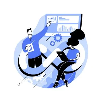 DevOps team abstract concept vector illustration. Stock Illustration