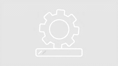 Devops white line animation set Stock Footage 346719140