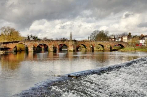 Devorgilla bridge over the river nith in dumfries Stock-Fotos