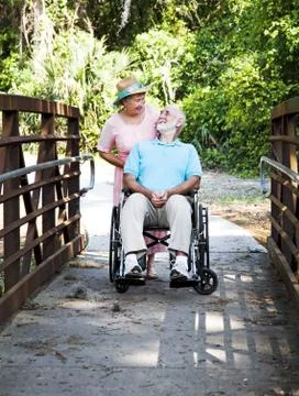 Devoted Senior Couple Stock Photos