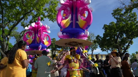 Devotee Dancing Kavadi Attam At Penang Thaipusam Festival Stock Footage 234038151