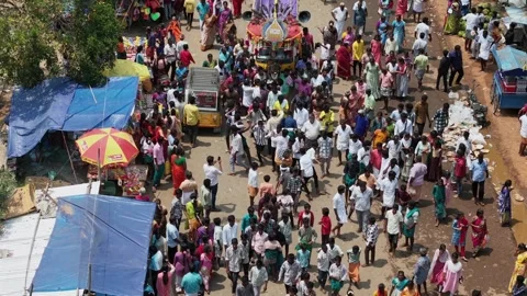 Devotee Performing Alagu Kuthu Ritual During Festival in Sivaganga India Stockbeeldmateriaal 336427658