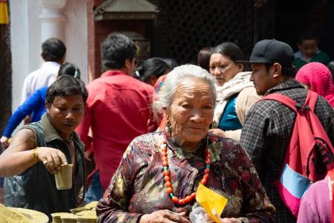 Devotees of Buddha Stock Photos
