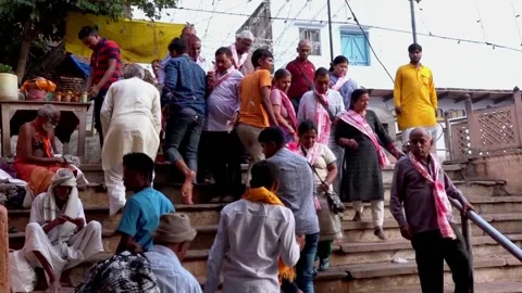Devotee's Crowd In Temple For Devta Dars... | Stock Video | Pond5