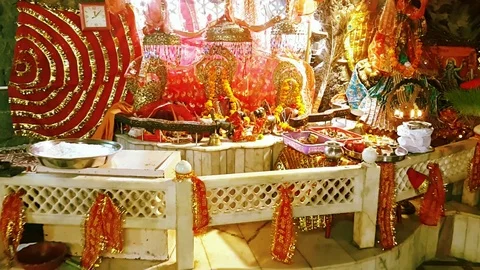 Devotee's In Maa Vaishno Devi Cave Stock Footage 111921660