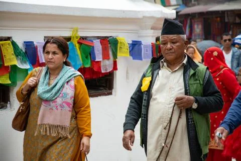 Devotees Offering Prayers Stock Photos
