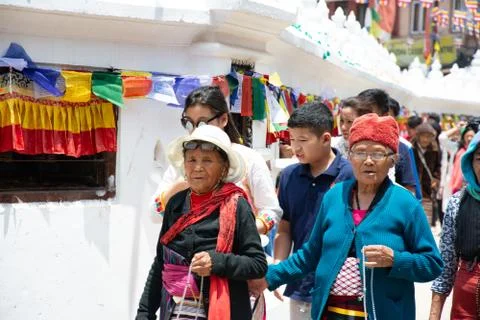 Devotees Offering Prayers Stock Photos