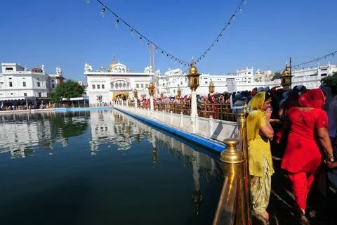 Devotees at queue golden temple, amritsar, punjab, india, asia Copyright: ... Stock Photos
