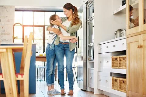 Devoting one on one time with her daughter. a happy mother and daughter in a Stock Photos