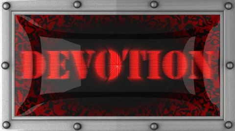 Devotion on led Vídeo Stock 8694458