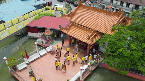 Devotion of participants in a jitong ritual Stock-Footage 255420633
