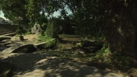 Devotional Shrine, Saint Lydia Philippisia Sacred Baptistery, Philippi, Greece Stock Footage 326005194