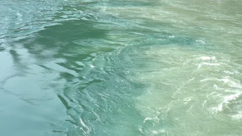 Devprayag where rivers meet and take the name Ganges River, India Stock Footage 108792722