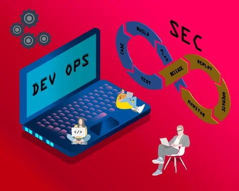 DevSecOps Illustrazione stock