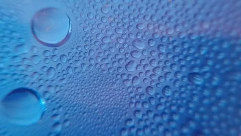 Dew on the surface of the gallon Stock Photos