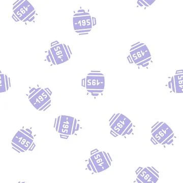 Dewar vessel glyph vector seamless pattern flat Illustrazione stock