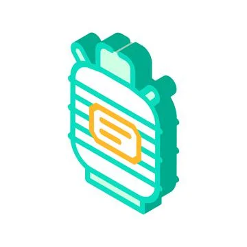Dewar vessel laboratory tool isometric icon vector illustration Stock Illustration