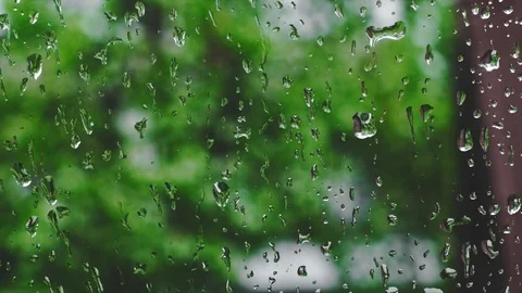Dewdrops on glass Stock Footage 107570088
