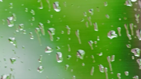 Dewdrops on glass Video stock 107570185